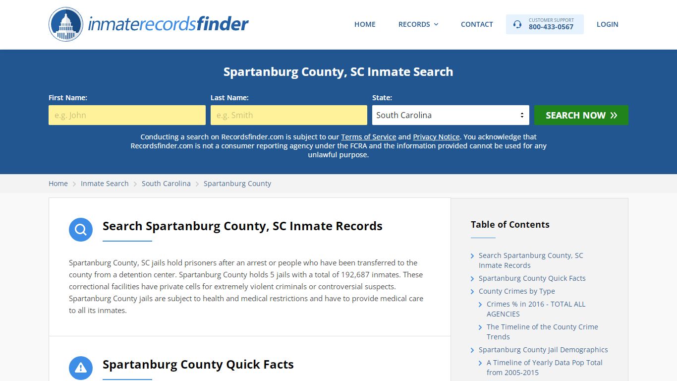 Spartanburg County, SC Inmate Lookup & Jail Records Online